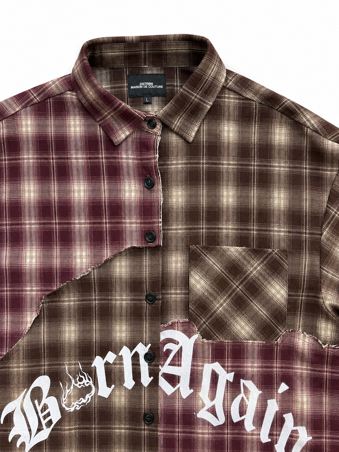 Born Again Two-Toned Longsleeve Button-Down