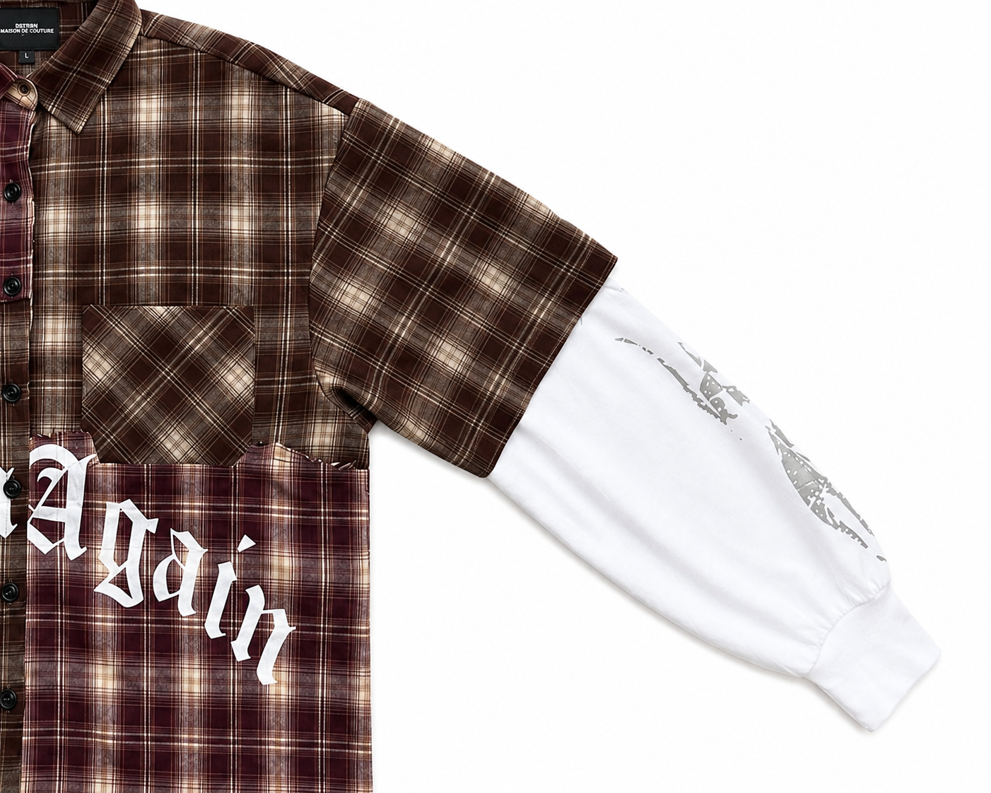 Born Again Two-Toned Longsleeve Button-Down