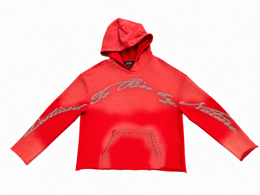 Destined to Rise Studded Free-Sleeve Hoodie